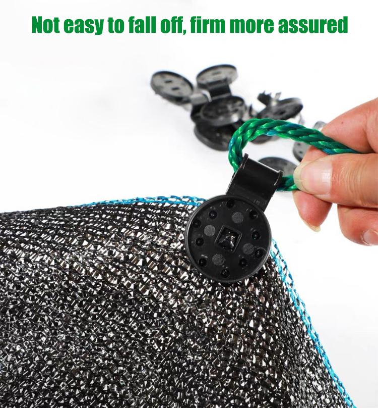 50pcs Shade Cloth Clips Shade Fabric Clamps Grommets For Net Mesh Cover Sunblock Fabric In Garden Backyard Greenhouse Fixer