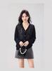 2026 Spring/Summer Korean Style Plus Size Women's Hollow Knit Cardigan Sweater