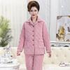 Middle-Aged Women's Winter Warm Fleece Pajama Set
