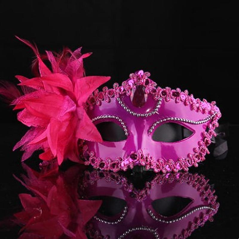 1Pc Lily Decoration Cosplay Mask Sexy Multicolored Dance Dress Up Plastic