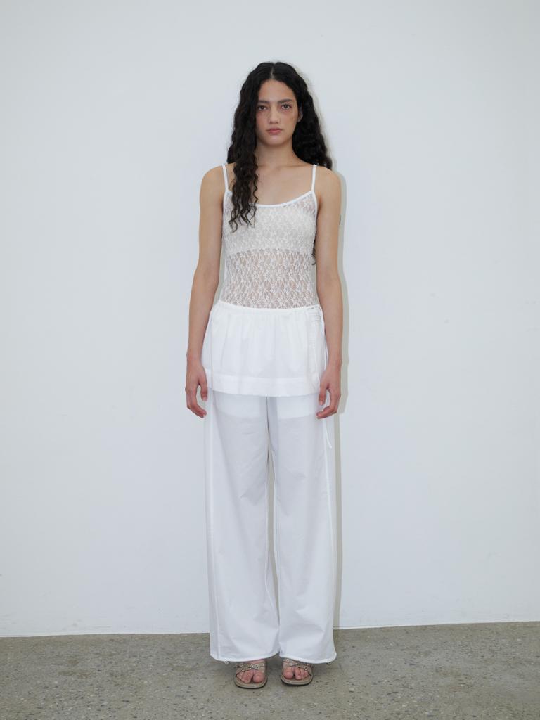 TEXT ROOM Roser Cotton Pants White