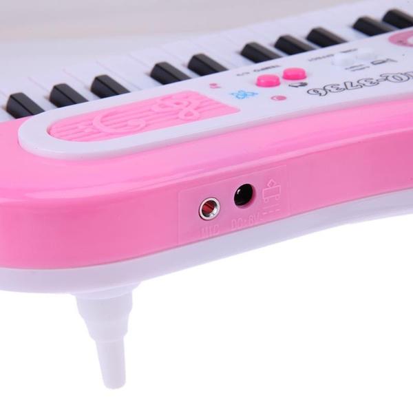 Multifunction Kids 37 Keys Electronic Piano Music Toy Recharged Mic Children Educational Keyboard