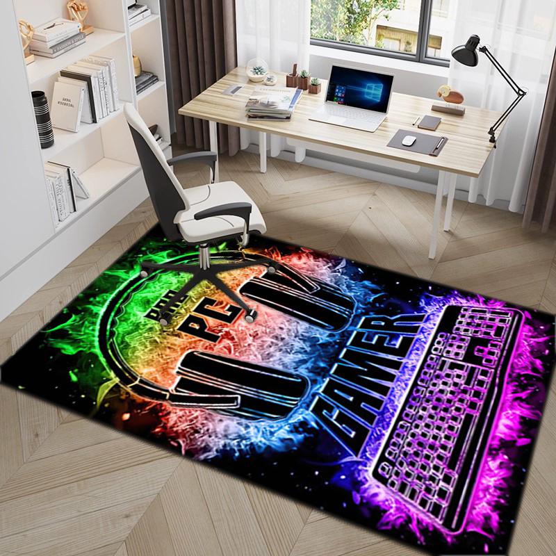 1Pc game theme Printed circular carpet, home door mat, outdoor travel protection carpet B9