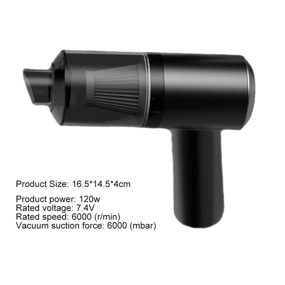 

Ручной пылесос с шкивом, всасывающий, умный, беспроводной, аксессуары для интерьера, съемный, 120 Вт, 6000 об/мин, беспроводной, для дома и автомобиля