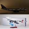 Aircraft Model 1:150 Scale 47cm 747 Model Airplane Delta Boeing B747 Die-cast Resin With LED Lights for Collector Living Room