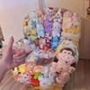 Large Capacity DIY Doll Storage Bag for Sofa Transparent PVC Toy Organizer Box Cushioned Seat Space-Saving Multifunctional Stool