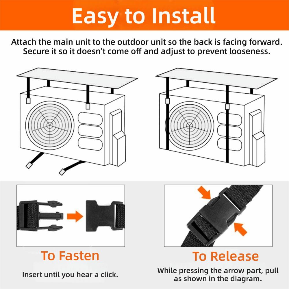 Waterproof Air Conditioner Protective Anti-Snow Anti-Dust Cover New Sun Rainproof Cover  Outdoor
