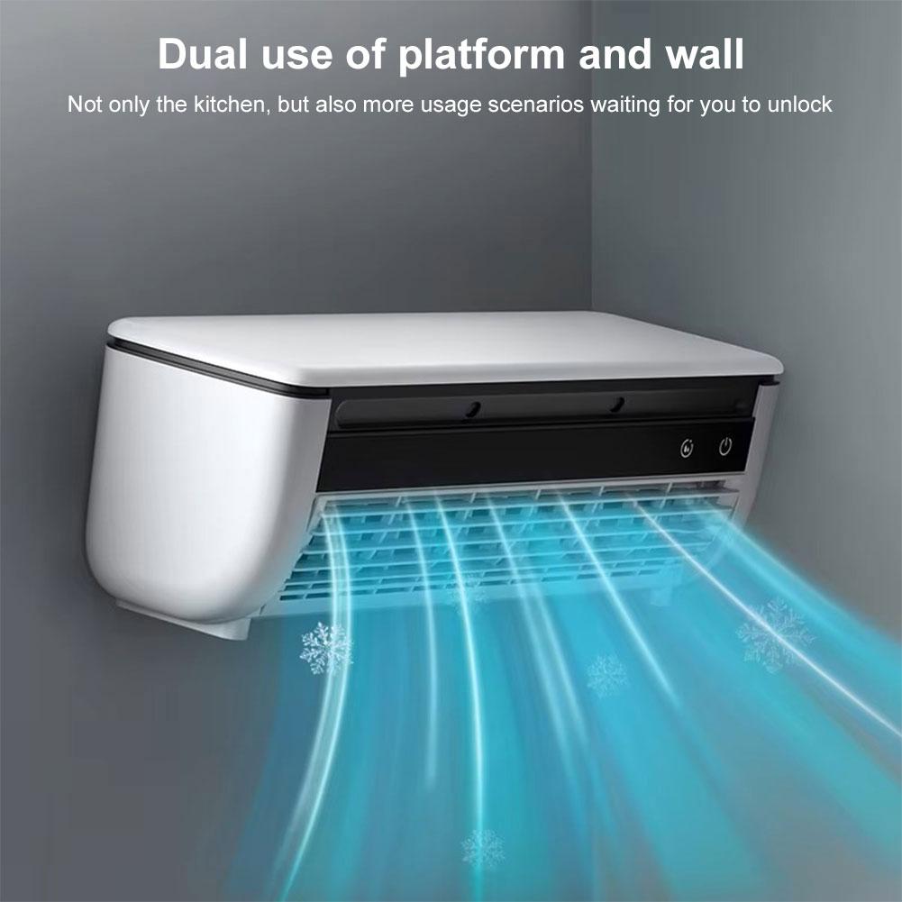 Wall Mounted Air Conditioning Fan Portable Air Conditioner Fan 3 Speed Adjustable Cooling Electric Fan for Home Kitchen Bedroom