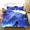 Ihr Name Luxus-Bettwäsche-Set Japan Anime Cartoon Bettbezug-Set Bettdecke Tagesdecke Leinen Twin Single Size Bedruckte Heimtextilien