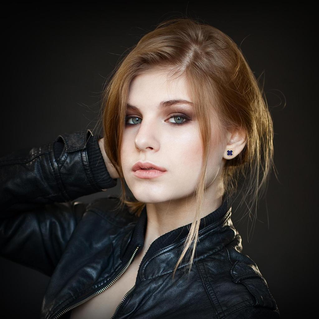 7MM Firkløver Øredobb Lapis lazuli 925 Sterlingsølv 14K Gull Øredobber