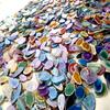 Factory Direct Natural Agate Slice Chandelier Wind Chime Pendant Red Yellow Blue Green Purple Crystal Agate Slices