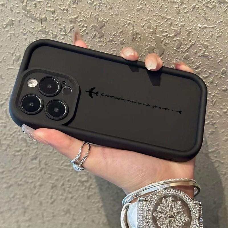 Creative And Unique Airplane Design Phone Case For iPhone 17 16 15 14 13 12 11 Pro Max XS X XR 7 8 Plus 16E 17 Air Bumper Cover