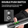 New Multifunctional Flashlight with Side Floodlights Telescopic Zoom Outdoor Portable LED Flashlight Carrying Tail Hook