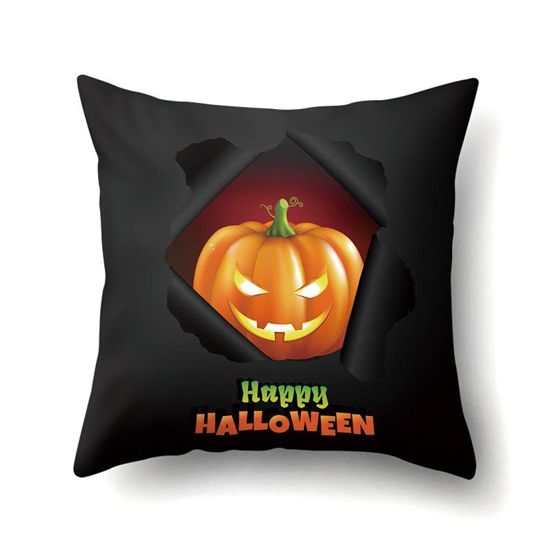 Halloween Pillowcase Car Waist Pillow Pumpkin Sofa Cushion Cover Office Home Living Room Pillowcase