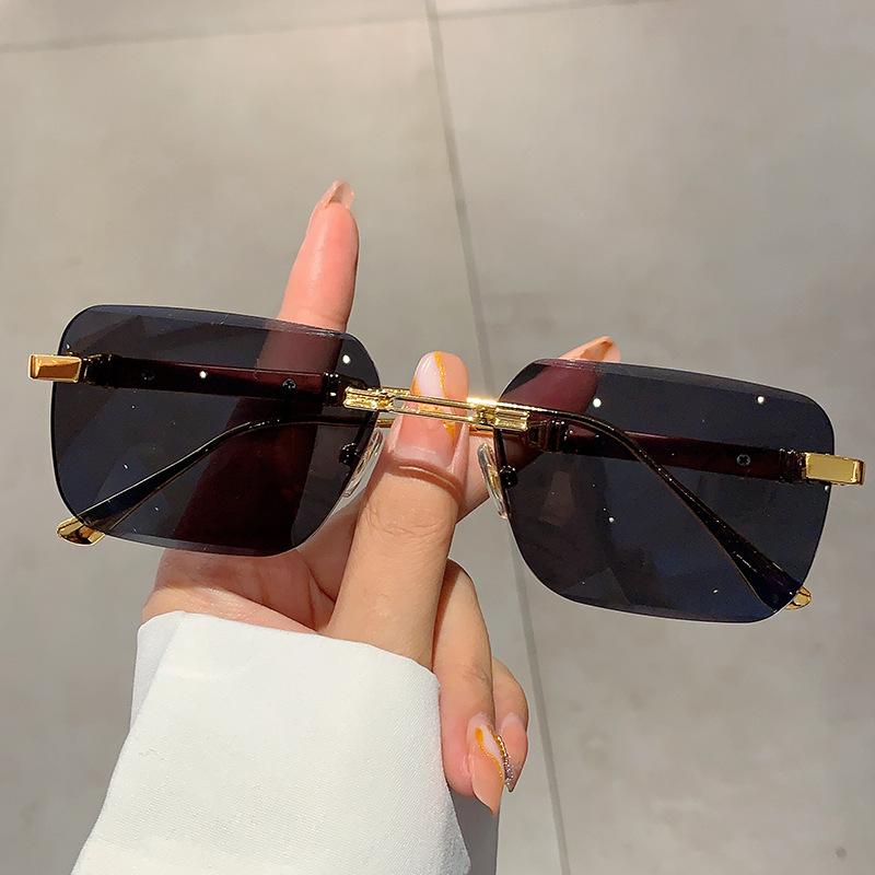 Frameless Trimmed Square Premium Sunglasses Uv Protection Sunglasses Men S And Women S Sunglasses