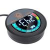 Round Energy Meter Embedded Mount Digital LCD Display Battery Capacity Voltage Monitor for