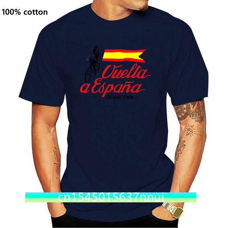 Nové tričko Vuelta A Espana s potiskem pro pánské vintage španělské cyklistické tričko s motivem Grand Tour ve Španělsku