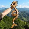 Retro Style Simulation Dragon Statue Wall Hanging Unique Dragons Decor Resin Courtyard Garden Home Decoration Artwork Craft Gift