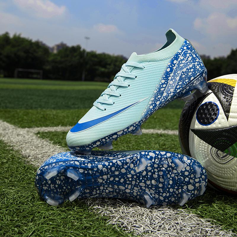 Men professional soccer shoes sport ultra-light non-slip unisex football boots cleats FG/TF Boy grass training shoes