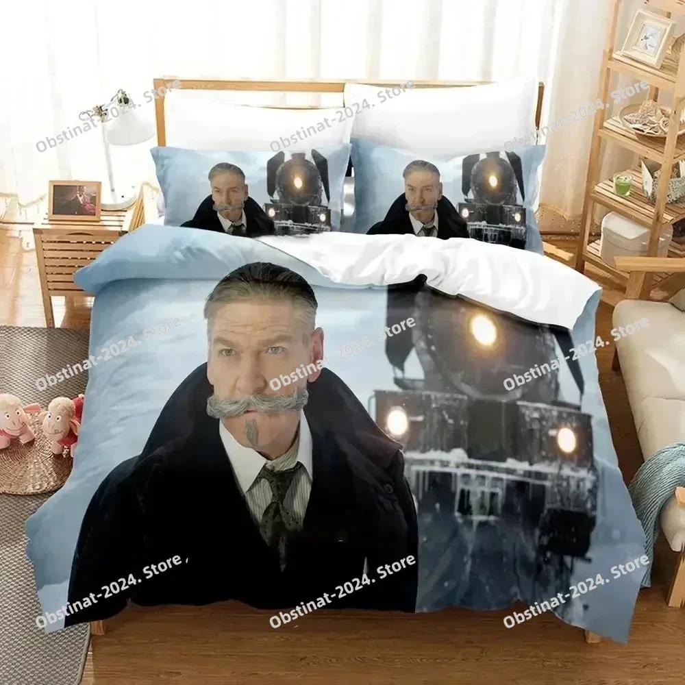 3D Movie Murder on the Orient Express Bedding Set Printed single Comforter Duvet Cover Pillow Case 3 Pieces Sets Kids Adult Size
