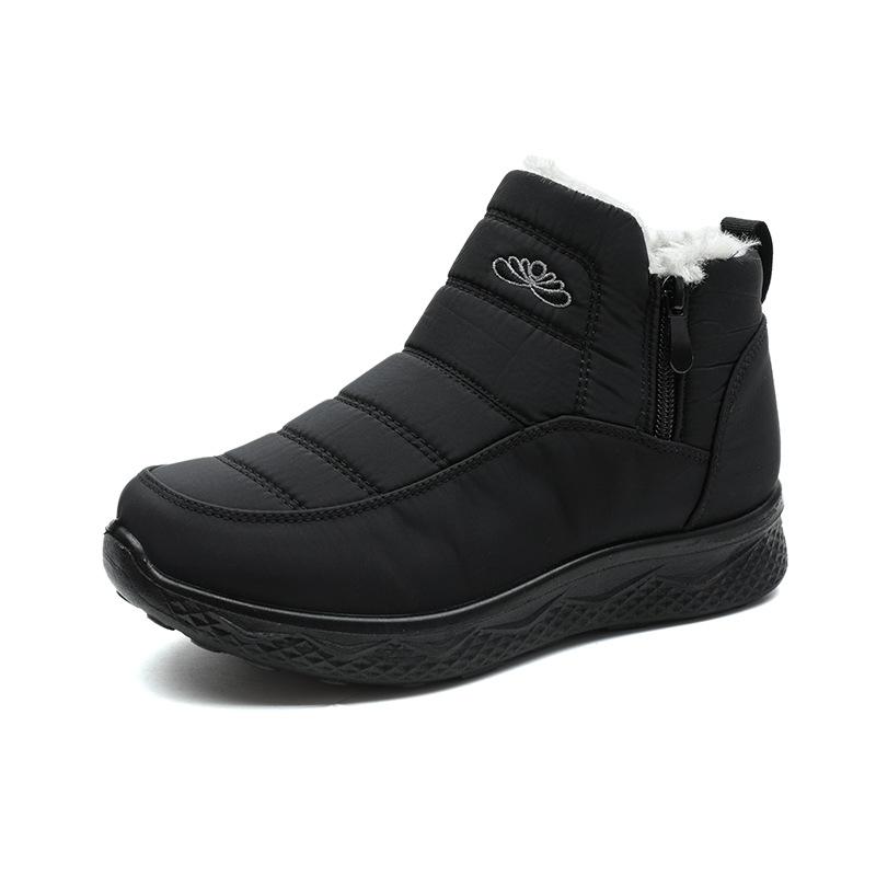 Winter Women's Snow Boots with Plush Lining Warm High-Top Outdoor Sports Hiking Shoes Casual Shoes
