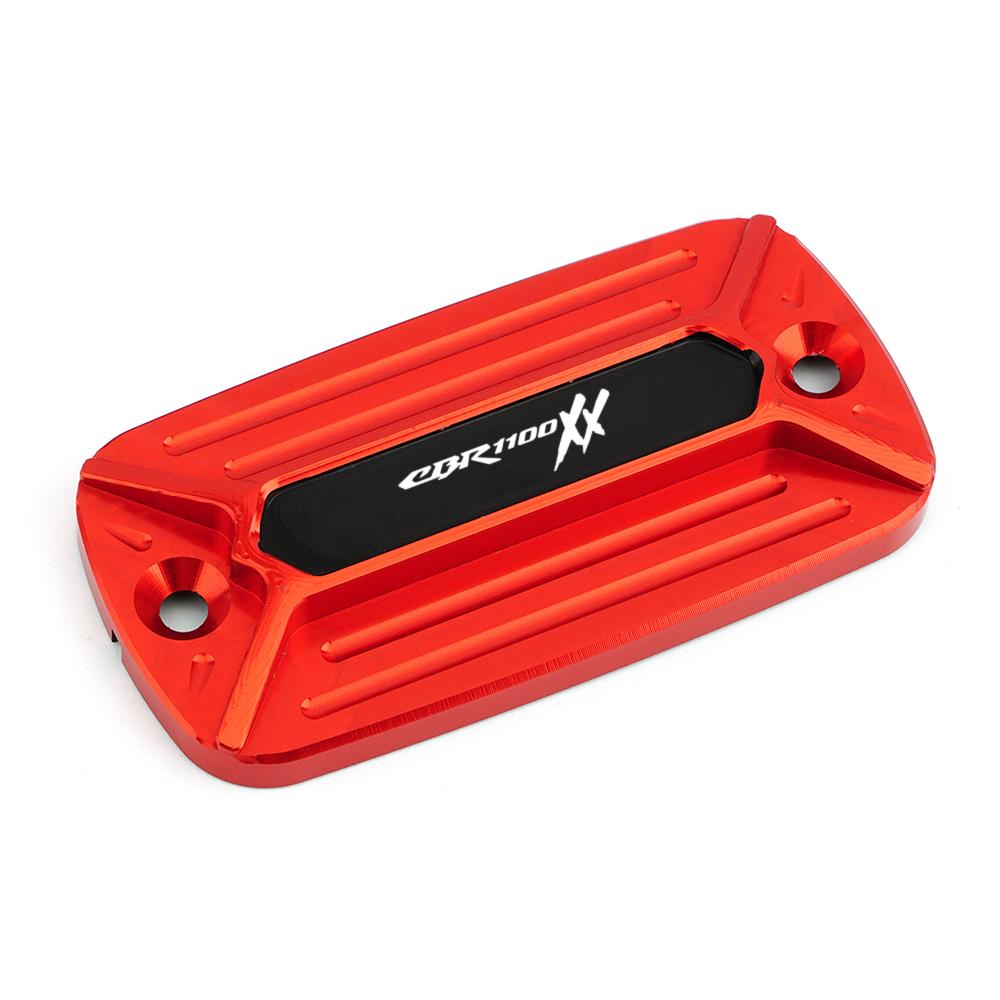 

Для Honda Cbr1100xx Cbr 1100 XX 1100XX 1997-2004 Абсолютно новий ЧПУ переднього гальмівного рідинного резервуара Кришка кришки бака мотоцикла 1 Piece Red