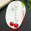 Cherry Keychain Drip Oil Alloy Pendant Bag Charm Gift