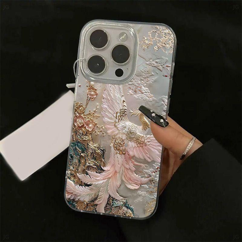 Patterned Floral Printed Clear Shell Mobile Cover Phone Case Covers TPU For Xiaomi Iphone Samsung Scratch Resistant Phone Cover