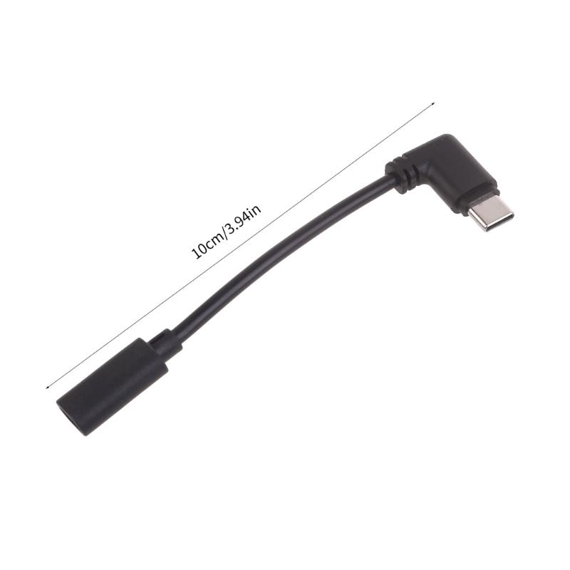 90 Degree Micro USB to Type-C Converter Cable Female to Male Connector Cord Line for Phones Tablets & Game Consoles