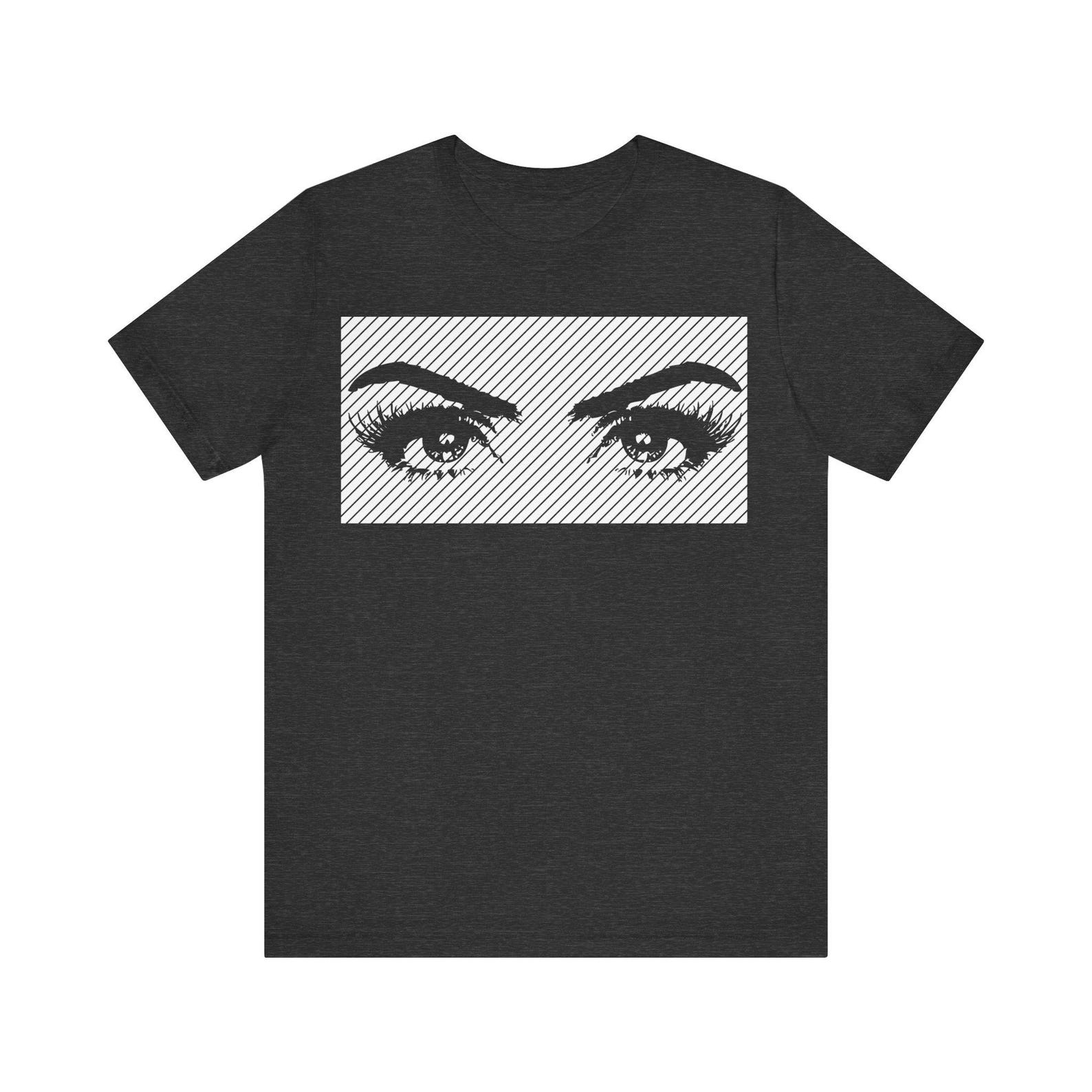 Artistic Eye Print T shirt | Unique Graphic Art Tees | Statement Cotton T shirt | Unisex Artwear | Expressive Fashion S
