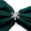 6pcs/pack Metal Snowflakes Shape Napkin Rings Silver Gold Towel Ring Fashion Napkin Holder  Wedding