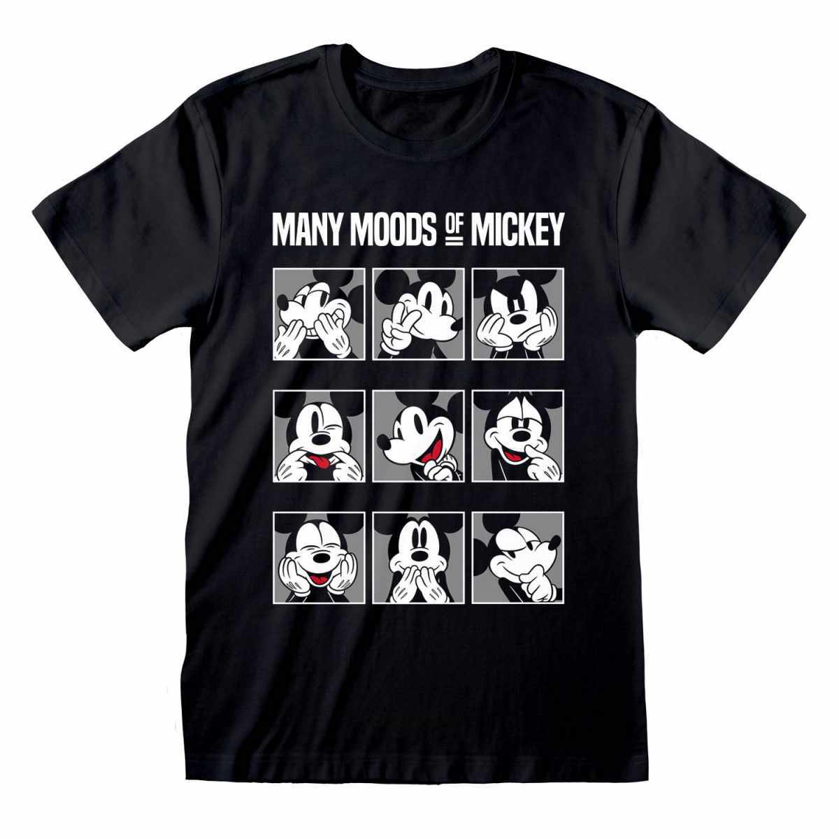Disney Mickey Friends Many Moods Of Mickey Official Merchandise T-Shirt S