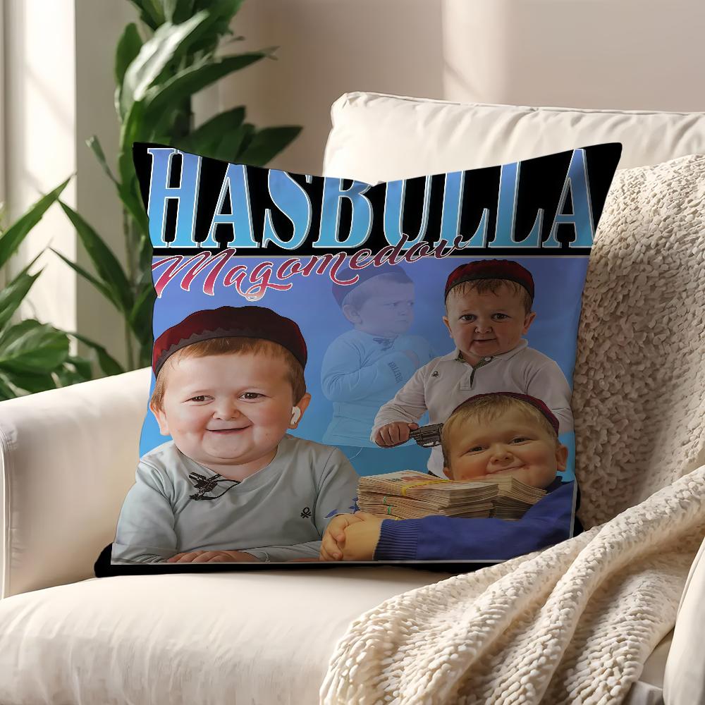 Funny HHasbulla MMagomedovS cushion cover For Pillow Printing Sofa Decoration Home Room Coffee Shop Office Nordic Simplicity