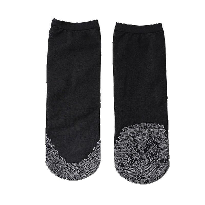 10 Pairs of Summer Thin Women's Loose-fitting Mid-tube Cotton Sole Anti-slip, Breathable and Anti-snagging Velvet Short Stockings