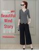 Women's Long-Sleeve V-Neck Slim Fit Striped T-Shirt - Black & White Korean Fashion for Spring/Autumn
