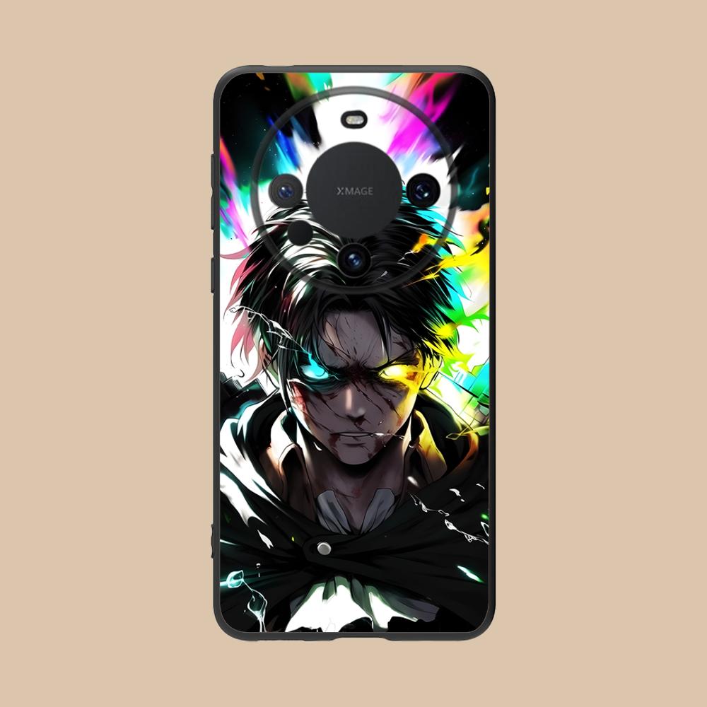 AOT Eren Yeager Matte TPU Mobile Phone Case for Huawei Mate 60 50 40 30 20 10 Pro Plus Lite E 5G Colorful Printing Cover
