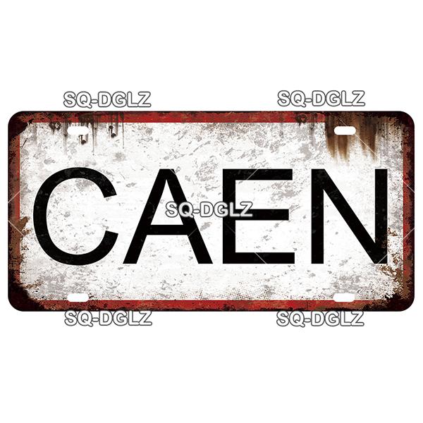 SQ-DGLZ Paris Bangde Road 15x30cm Plate Warning Tin Sign State Wall Decoration Metal Sign Home Decor Painting Plaques Art Poster