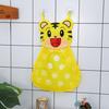 Cute Animal-Shaped Transparent Mesh Wall-Mounted Bath & ' room Storage Bag - Nylon Shower Organizer with Bathtub/Dry-Wet Separat
