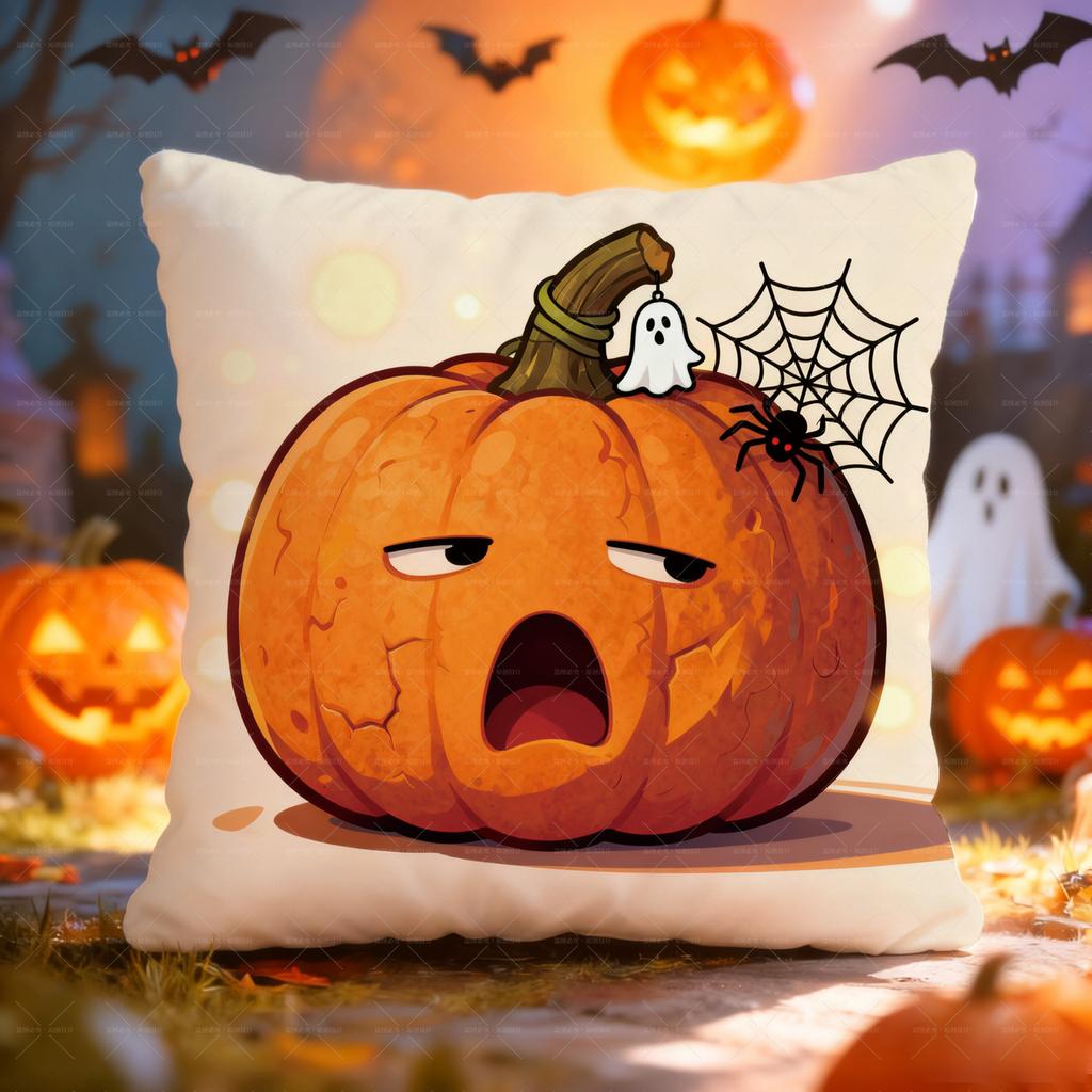 New American Halloween Cushion Cartoon Children's Funny Pumpkin Cushion Holiday Gift Pillow Case