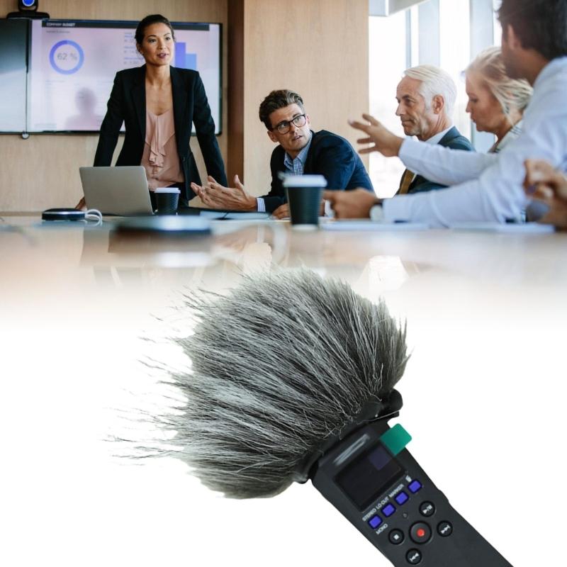 Microphone Furry Windscreen Muff Filter Cover for ZOOM H1 Essential Handheld Portable Recorder Outdoor Videography
