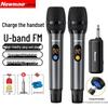Newman MC110 UHF Wireless Microphone with Lithium Battery for KTV, Singing, Hosting, Speech, and Conference Sound Amplification.