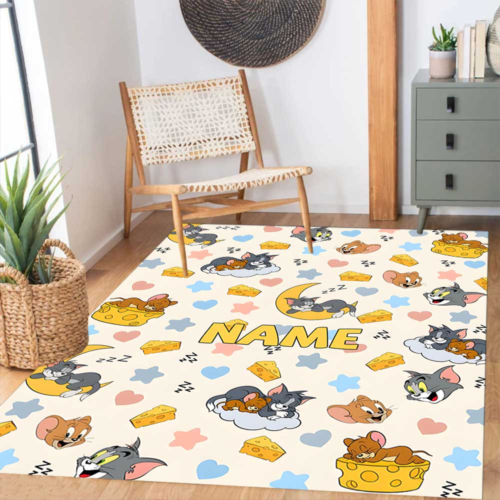 Warner Bros. Funktioniert (68) Personalisieren Sie Ihren Namens-Teppich, Ihr Bürostuhl-Kissen, Ihr Geschenk für Schlafzimmer und Wohnzimmer zu Hause.