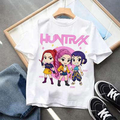T-Shirts Girls Children's Clothing Short Sleeve T-Shirt Cartoon Printed Fashion T-Shirt Girls Short Sleeve