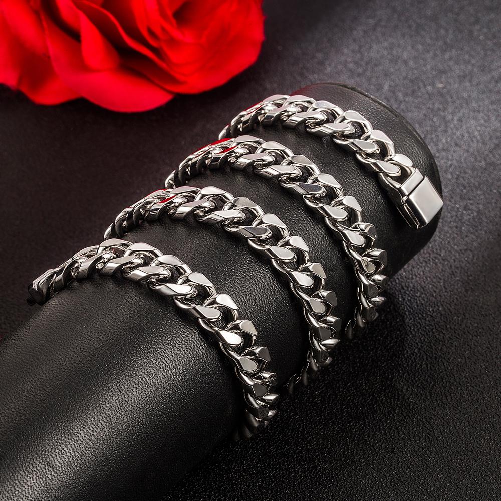 Italien 100% 925 Sterling Silber Mode Mann Anhänger Halskette Klassische Echte Dicke Reine Silber Curb Kubanischen Kette 10 MM männer Schmuck