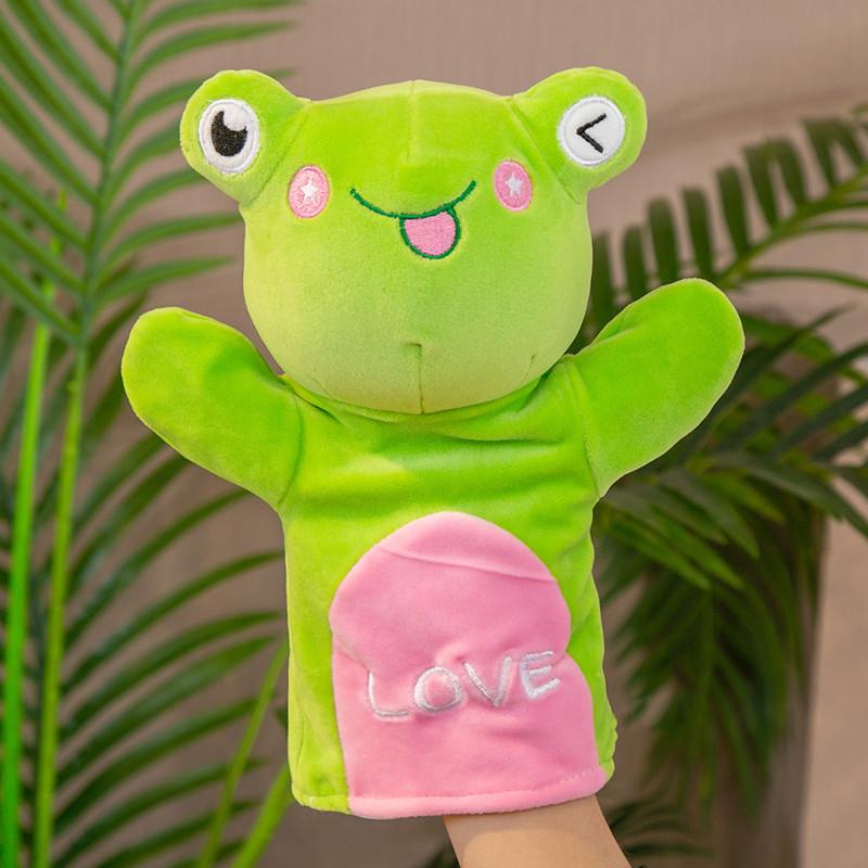 Cartoon Hand Puppet Cute Tease Baby Child Zoo Plush Animal Hand Glove Puppet Finger Sack Stuffed Doll Funny Kids Birthday Gift