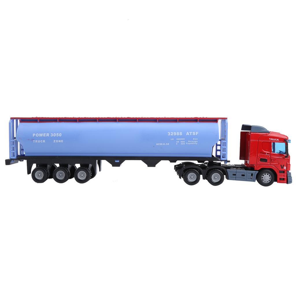 1:43 Engineering Tank Container Truck Model Toy PullBack Highly Simulation Children Vehicle Toy(Red