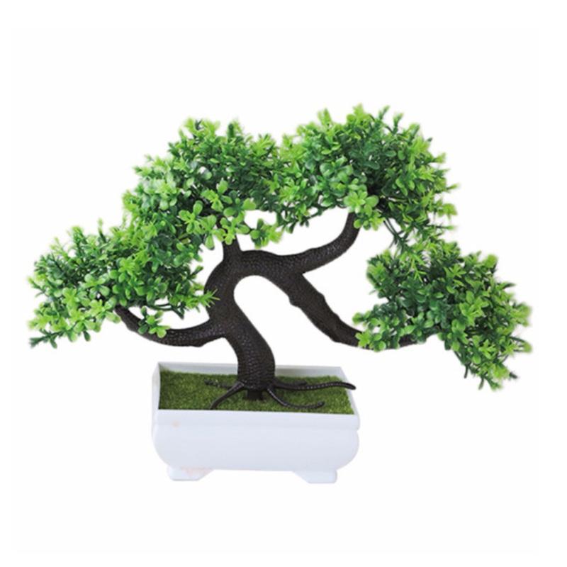 Artificial Greeting Pine Shape Potted Plant for Home Table Decor