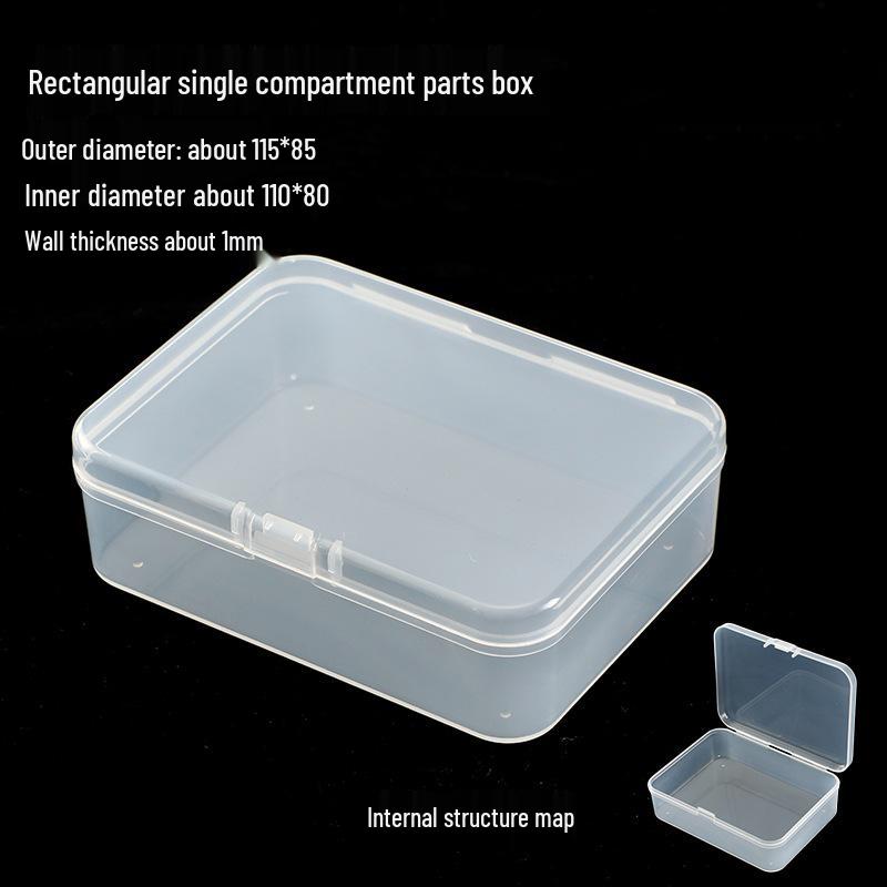 Clear Plastic Storage Box for Small Accessories and Jewelry