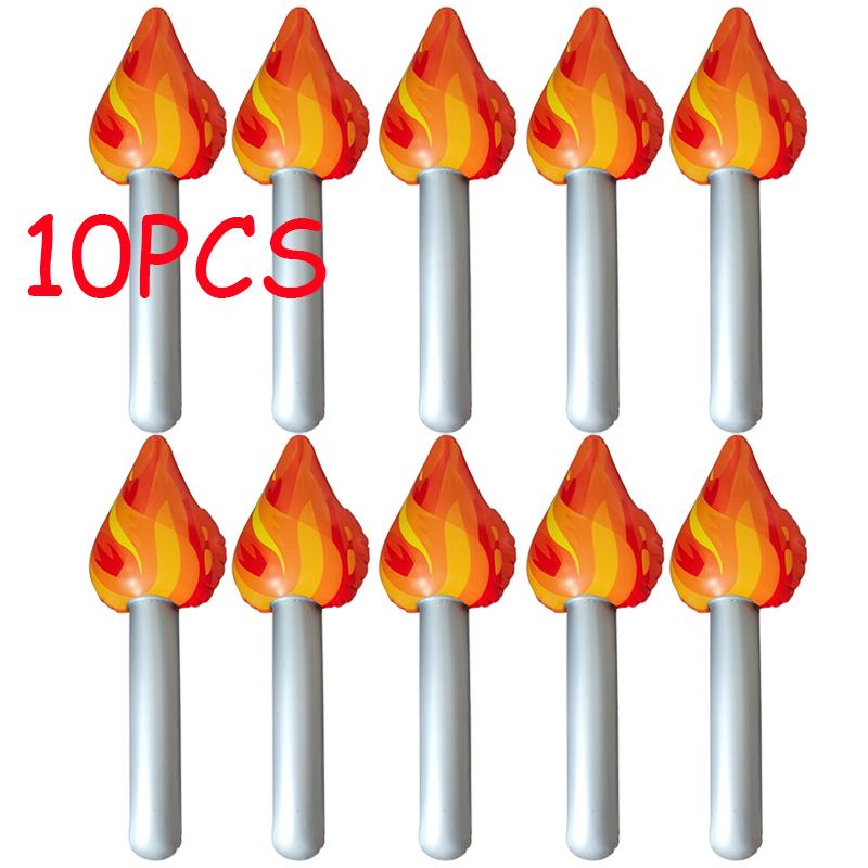 1-10PCS Inflatable Torch Fun Torch Inflates for Sports Meeting Medieval Luau Themed Party Sports Competitions Decorations Props