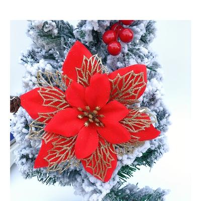 12/24pcs Artificial Christmas Flowers Christmas Wreath Decorations Suitable for Christmas for Christmas Perfect for Christmas